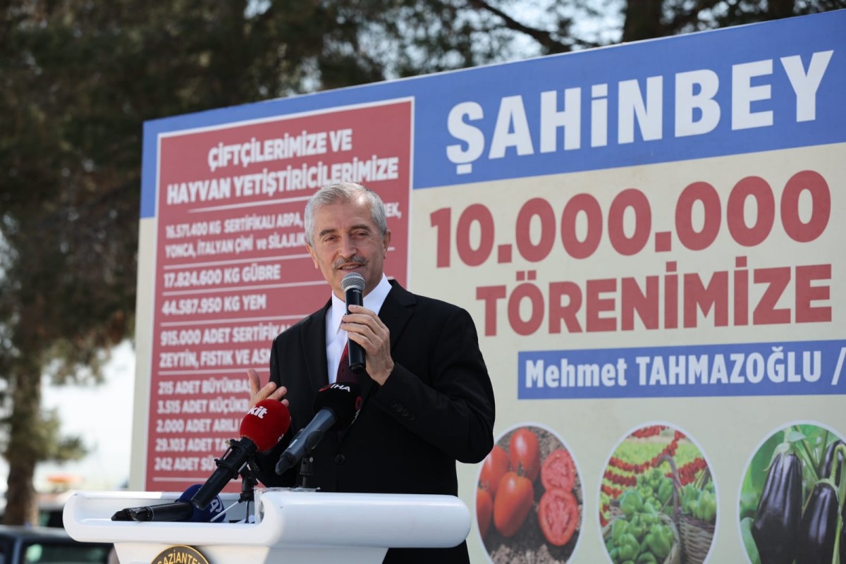 Şahinbey Belediyesi’nden çiftçilere 43 milyondan fazla fide