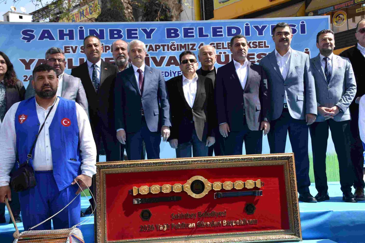 Pehlivanlar Şahinbey’de er meydanında