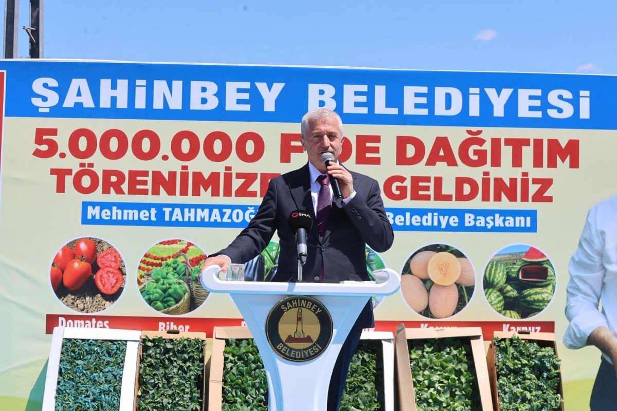 Şahinbey Belediyesi’nden çiftçilere 53 milyondan fazla fide